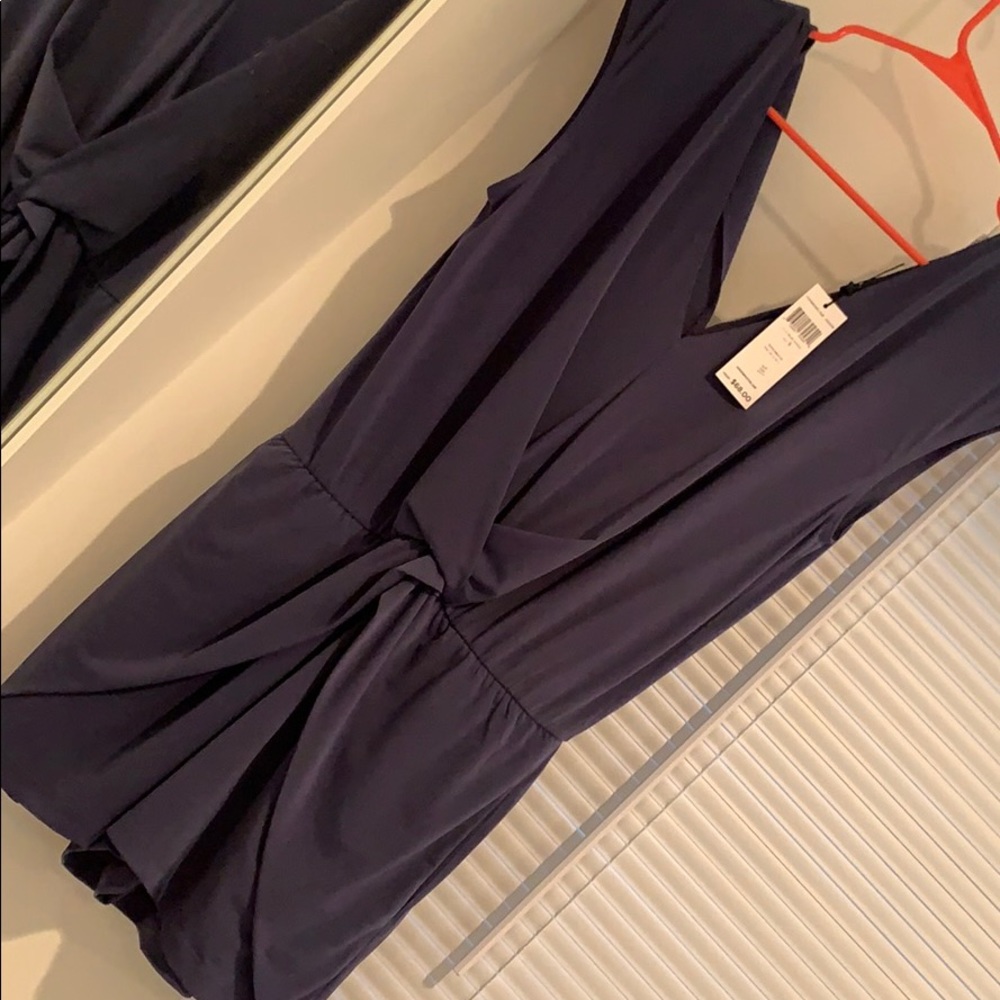 One piece blue outfit from bcbg .